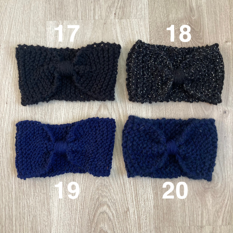 Bandeau en laine tricoté main – Image 8