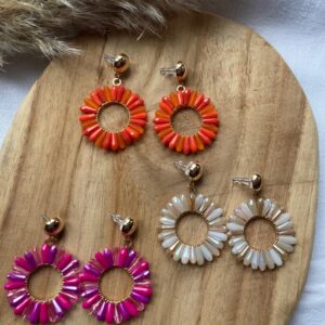 Boucles d'oreilles Fleur de soleil