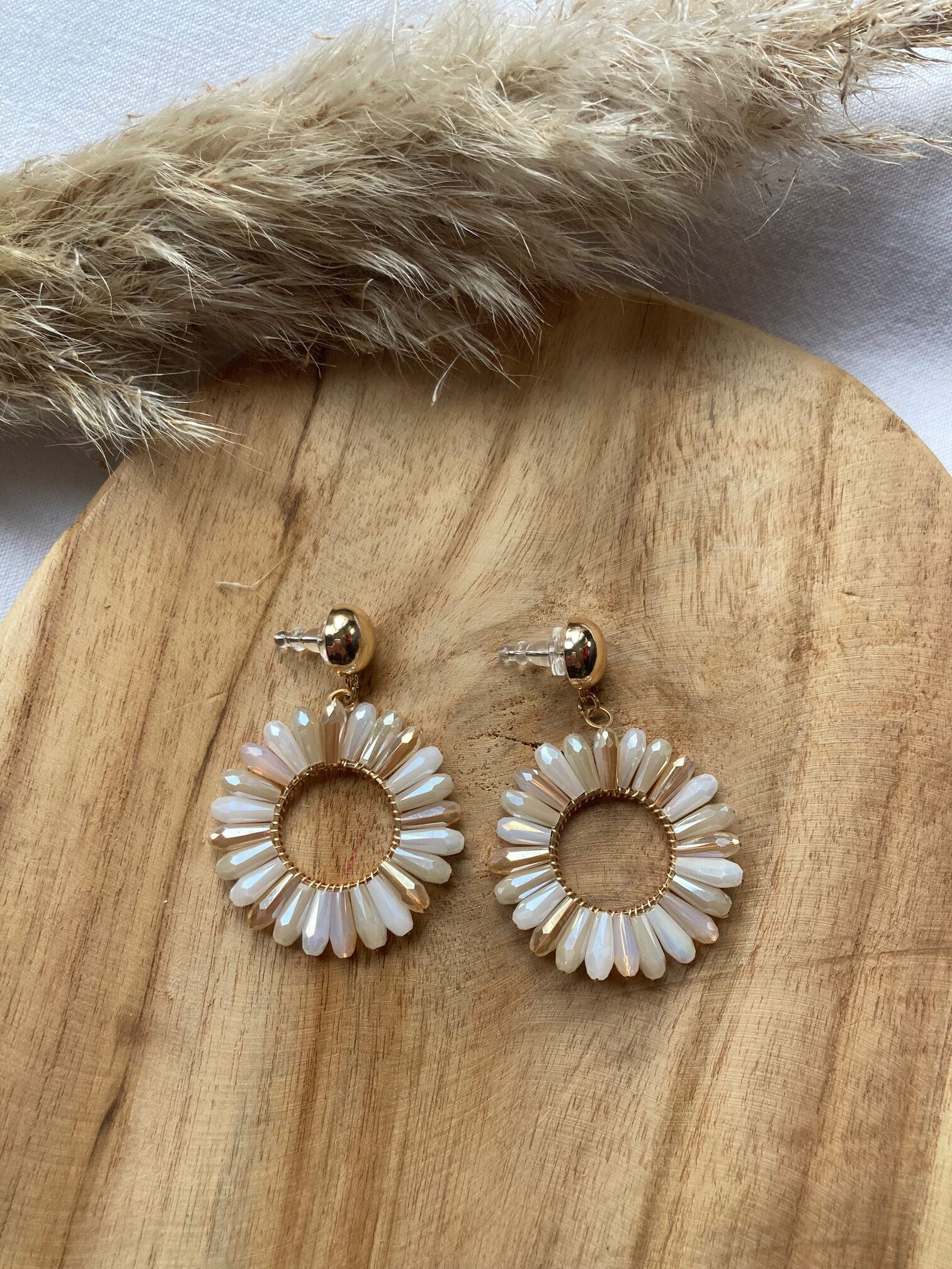 Boucles d'oreilles Fleur de soleil – Image 4