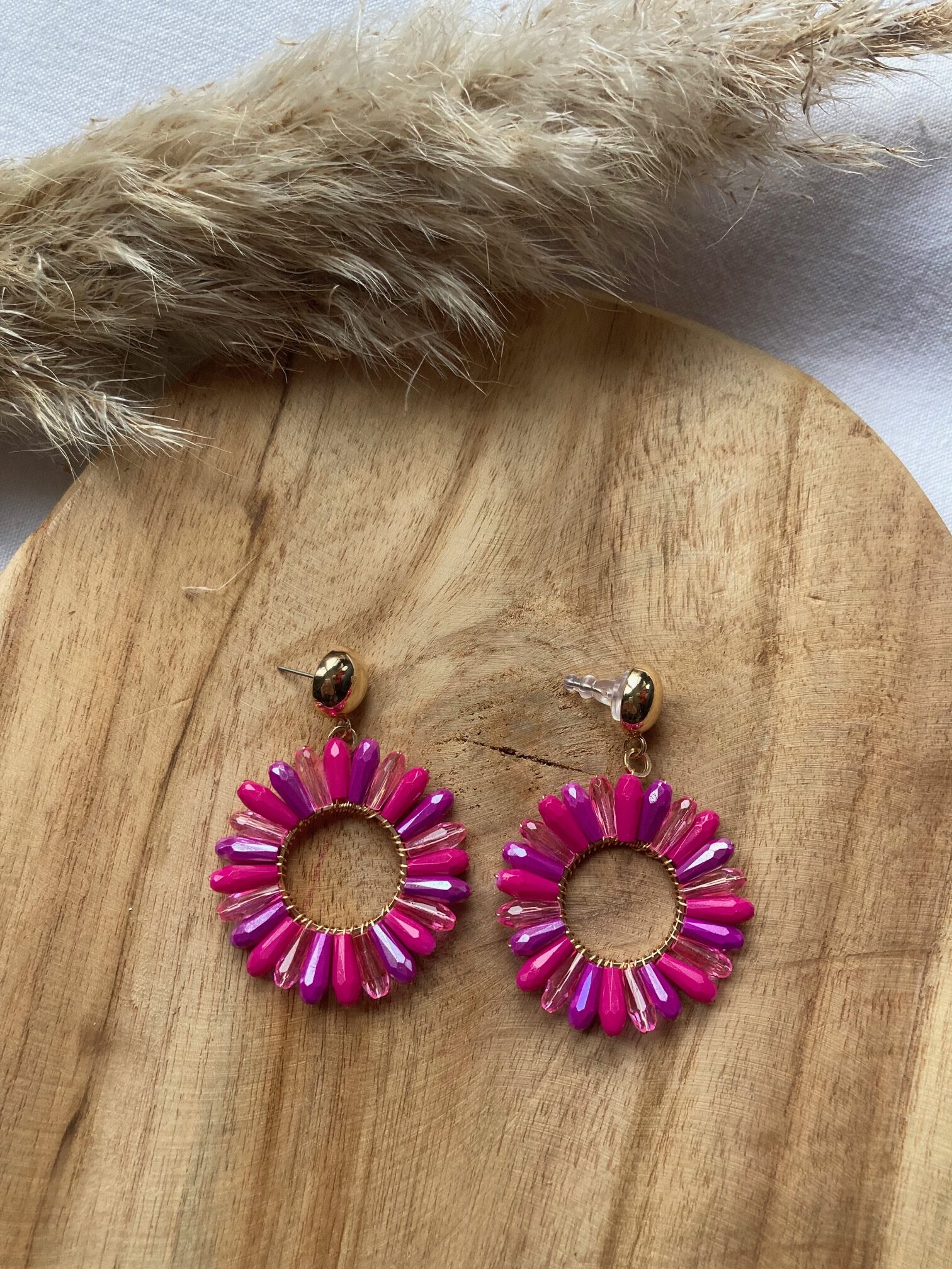 Boucles d'oreilles Fleur de soleil – Image 2