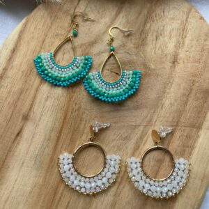 Boucles d'oreilles Lagunes dorées