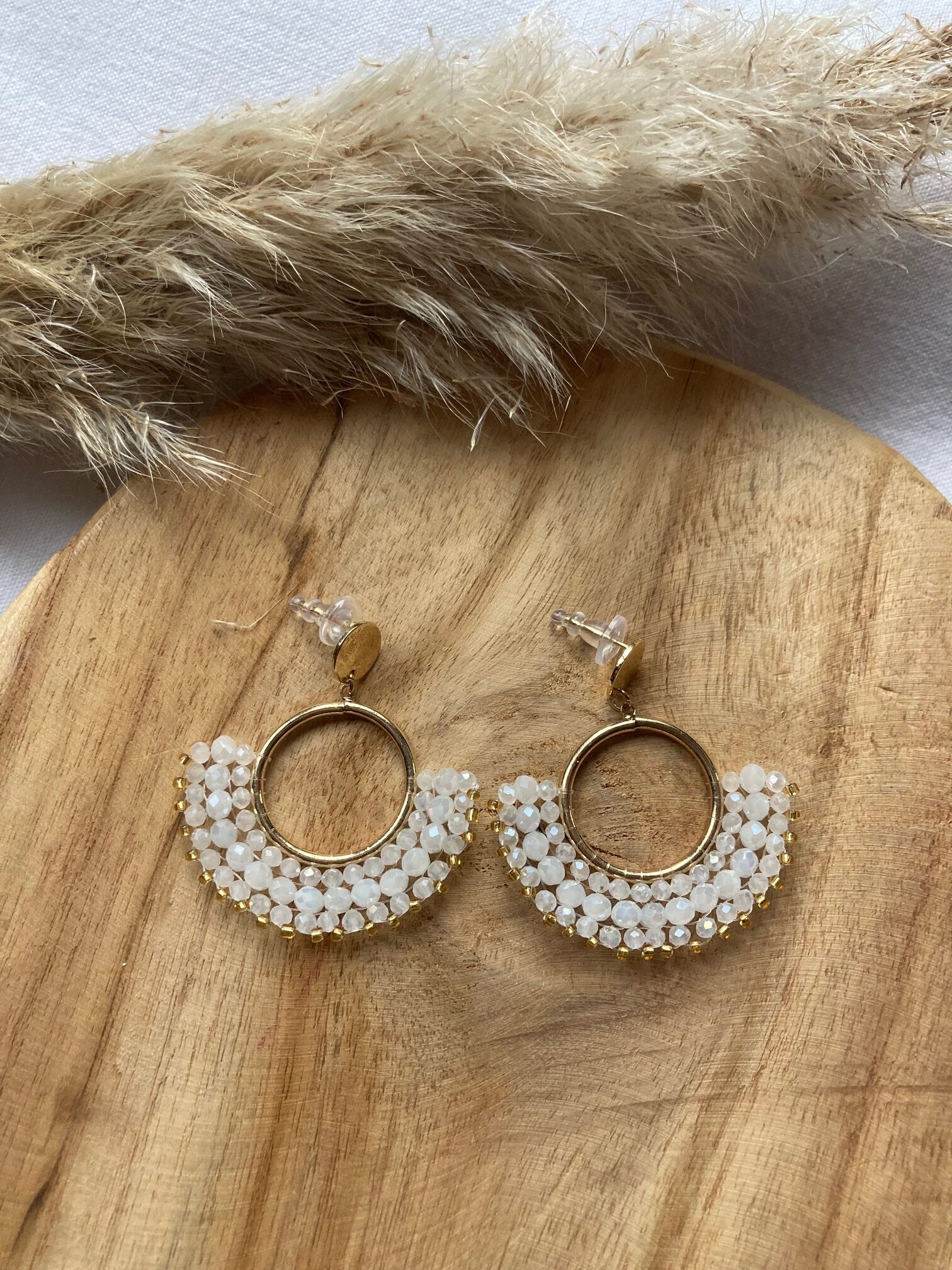 Boucles d'oreilles Lagunes dorées – Image 3