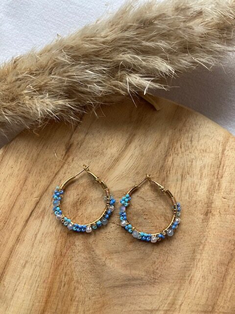 Boucles d'oreilles Créoles bohème – Image 10