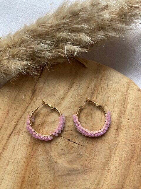 Boucles d'oreilles Créoles bohème – Image 8
