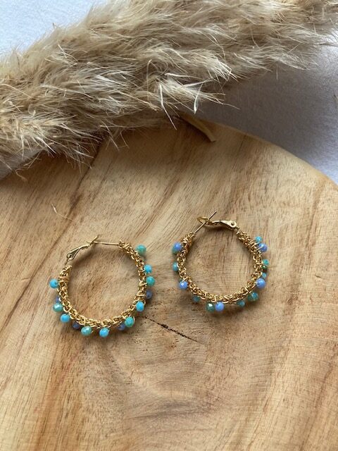 Boucles d'oreilles Créoles bohème – Image 13